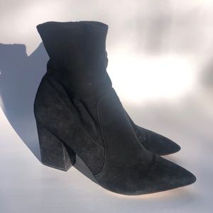 Black suede Loeffler Randal boots